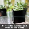 LaLaGreen Wall Planter - 6 Pack, 4 Inch Square Metal