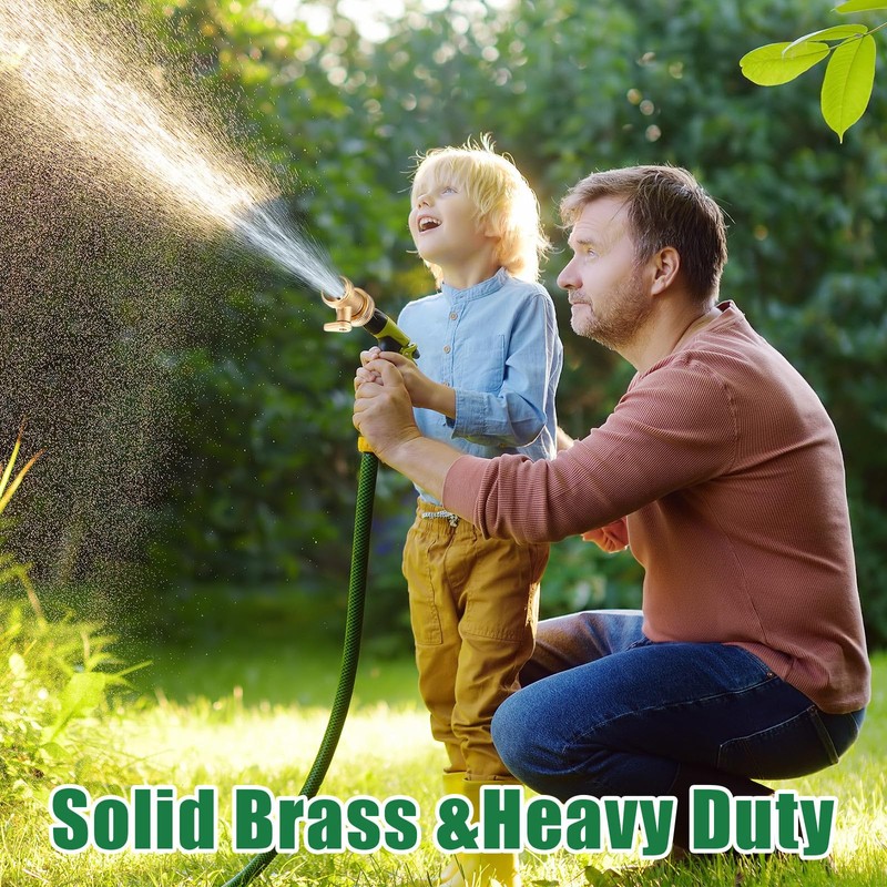 JaGely 10 Pack Brass Garden Hose Shut Off Valve 3/4''