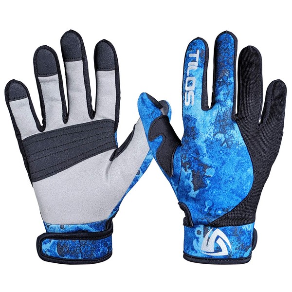 Tilos 1.5mm Tropical Dive Gloves Stretchy Mesh with Amara Leather