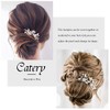 Catery Flower Wedding Bride Hair Pins Pearl Bridal Hair Pieces