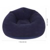 T-FOUR Sillón Inflable Silla Aterciopelada Cómodo Sofá +Bomba (Violeta Oscuro)