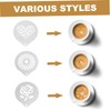 COLLBATH 3pcs Coffee Latte Art Stencils Reusable Molds for Decorating