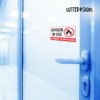 Oxygen in Use No Smoking No Open Flames Stickers, Weatherproof
