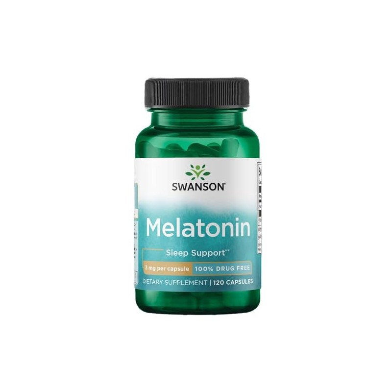 Swanson | Suplemento Alimenticio | Melatonina | 3 mg | 120