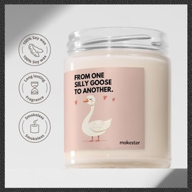 Goose Gifts - Luxury Soy Wax - Vanilla, Jasmine, Sugared Almond - Makester