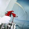 ENDOZER Professional Siphon Feed Spray Gun for Paint, Red Handle,