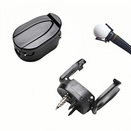 RyanDesign Premium Foldable Golf Ball Picker Upper - Putter Grip Mounted Retriever with Screw Attachment (2-Pack) - Eliminates Bending, Durable Synthetic Material, Travel-Ready