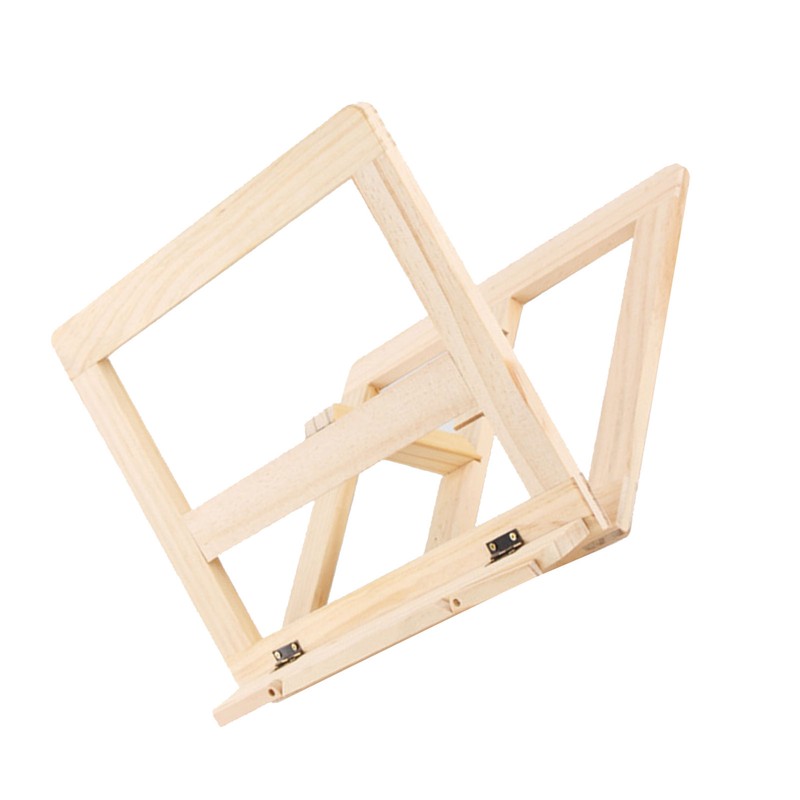 Wooden Book Stand Adjustable Book Holder Reading Stand Recipe Cookbook