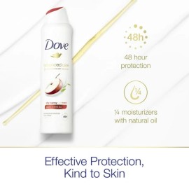 Dove Advanced Care Antiperspirant Spray 3.8 oz – Apple & White Tea Scent