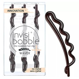 Invisibobble 3 Paq Pasadores Cabello Invisibobble Plástico Café C05