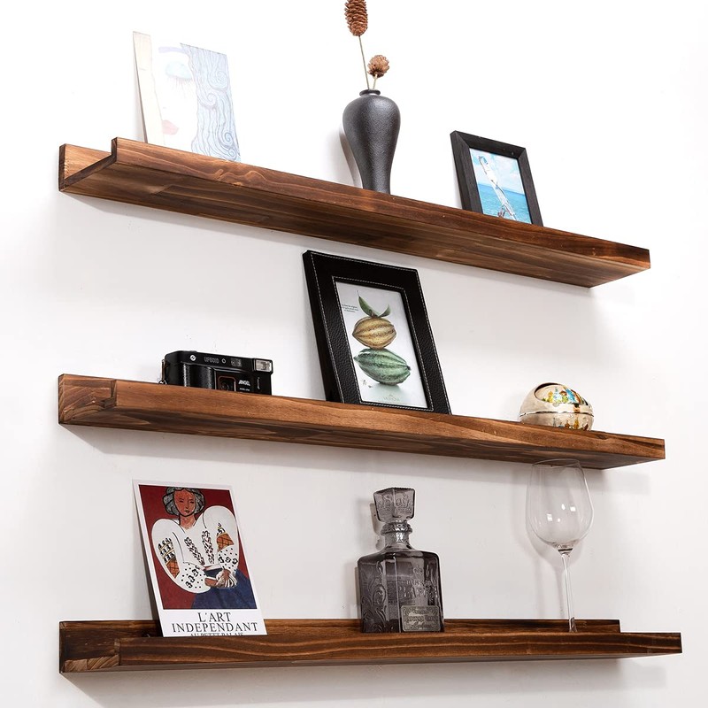 MBYD 48 Inch Picture Ledge Shelf Set of 3, Wall