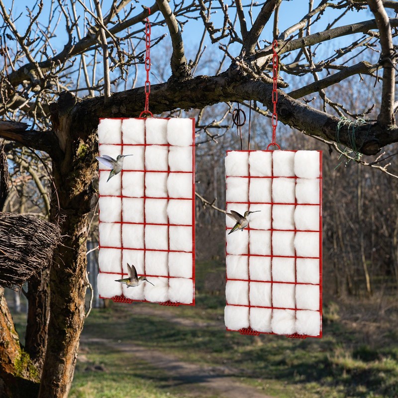 Tandefio 2 Pcs Hummingbird Nesting Material Kit Refillable Bird Nesting
