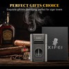 XIFEI 6-in-1 Cigar Lighter, Desktop Torch Lighter with Straight Cut