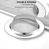LASSHSWA Kitchen Sink Drain Strainer (2 Pack) with Large Wide