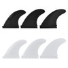 Zerone Fibreglass Surfboard Fins, Fin Thruster Set Nylon Plastic Surfboard