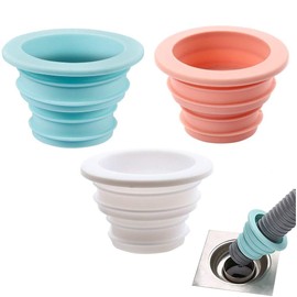 3Pcs Drain Pipe Sewer Seal Rings Deodorant Silicone Ring Washing Machine Sealing Plug for Bathroom Kitchen Cleaning Tools