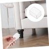 Outanaya 12 Pcs Transparent Chair Leg Caps Thickened Plastic Floor