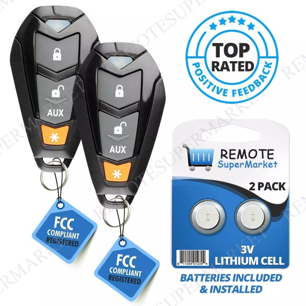 RemoteSupermarket 2 Replacement for Dei Viper EZSDEI7141 Remote Car Key