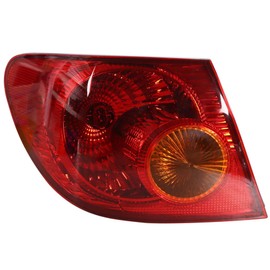 WFLNHB Left Side Tail Light Replacement for Toyota Corolla 2003-2008 Rear Tail Light Lamp Assembly 8156002290 TO2800154 Driver Side