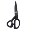 Sewing Scissors 10in Black High Manganese Steel Iron Ergonomic Curved