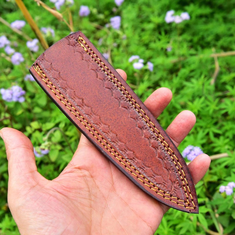 Handmade Dagger Fixed blade Leather Sheath / Holster / back