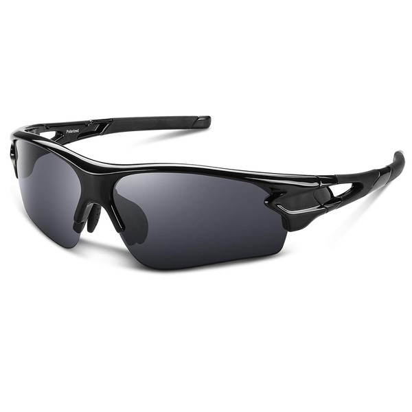 BEACOOL Sports Sunglasses, TR90 TAC, Lightweight, Polarized Lenses, Baseball, Cycling,