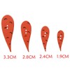 UUYYEO 200 Pcs Snowman Carrot Nose Buttons Carrot Shaped Noses