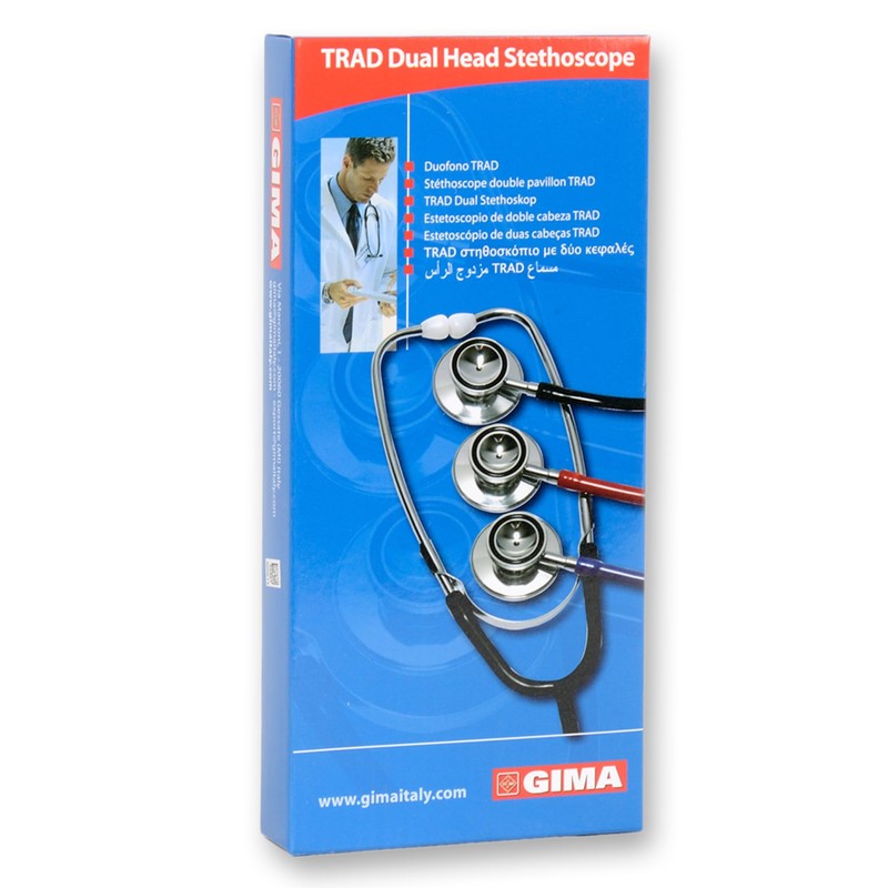 Trad Dual Head Stethoscope, dark green, lightweight aluminiun nurse stethoscope