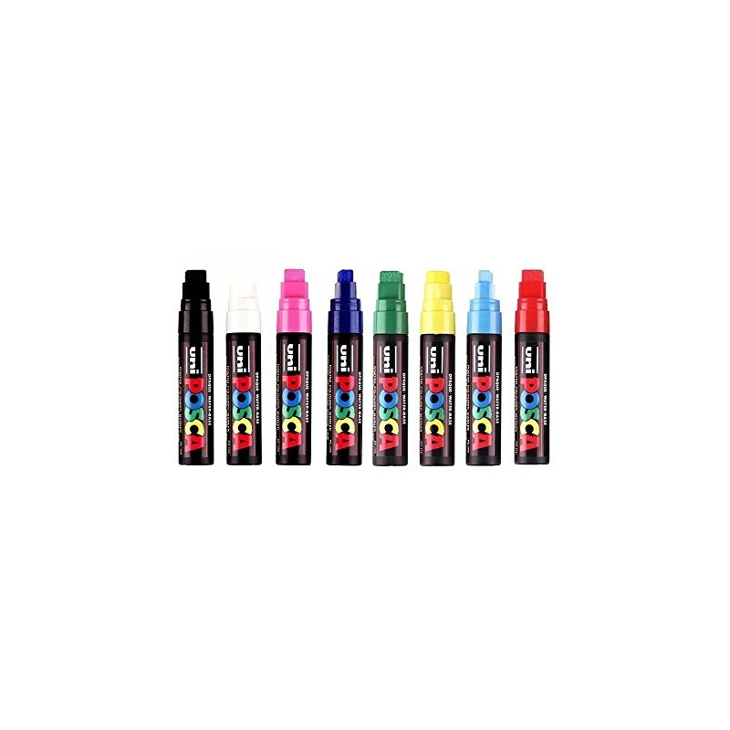 Uni Posca 17mm Chisel Tip PC-17K - Color: Black