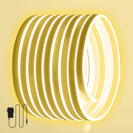 5M Neón LED，Tira LED Neon Flexibles,LED Regulabl Luces LED flexibles de Alimentación 12v impermeableadecuada para Decoración Tira de Luz para Navidad fiestas de Bricolaje Decoración Del Hogar