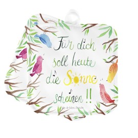 Mr. & Mrs. Panda Set of 2 Pot Holders, Birds, Sun, Gift, Oven Glove, Pot Coaster, Flower Decoration, Outdoor, Spring Decoration, Pot Gloves