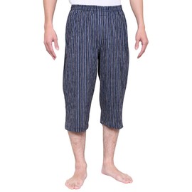 Gentleman's Willow Yarn Dyed Front Open Steteco, 4 Colors to Choose from, 100% Cotton (M, 02. Navy Stripe), 02.navy stripe