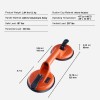 4.7\" 2 Pack Heavy Duty Glass Vacuum Suction Cup with