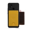 WASAMA 3 Card Slots Unisex Leather Stick-on Cellphone Card Holder