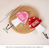 Notakia 2pcs Pink Handcrafted Wooden Mushroom Coat Hooks, Farmhouse Wall