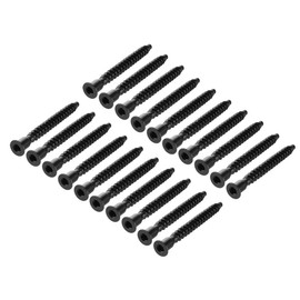 sourcing map Furniture Confirmat Screw 7x69mm Hex Socket Wood Screws Powder Coated 20pcs