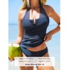 CUPSHE Women's Tankini Sets Two Piece Swimsuit U Wire Mesh