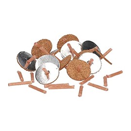 Shalhevet Light Floating Wicks Cotton Wicks and Cork Disc Holders for Oil Cups (Small Circle)