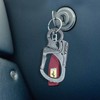 Ahiller 8cm カラビナ キーホルダー クリップ - 頑丈な合金 ダブルロック設計 タングステン鋼スパイク -