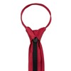 Vesuvio Napoli PreTied SKINNY Men's Neck Tie Solid RED Narrow