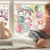 Easter Window Clings, 65 PCS Easter Stickers, Reusable Double-Sided Cute