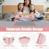 6 Pcs Breakfast in Bed Tray Folding Table Modern Plastic