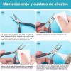 LOMETEB Juego 8 Pzs Mini Alicates Para Joyas Herramientas Abalorios