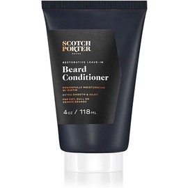 Scotch Porter Restorative Leave-In Beard Conditioner for Men | Deeply Conditions, Softens & Shines | Formulated with Non-Toxic Ingredients, Free of Parabens, Sulfates & Silicones | Vegan | 4oz Bottle