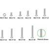 Guard4U 300Pcs Metric M2.5 Stainless Steel Phillips Pan Head Machine