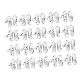 Operitacx 20pcs Cabinet Accessories with Cabinets Sliver Handles Kitchen Interior Key Toggle Hasp Silver for Latch Vintage Cupboards Code Retro Drawer Craft Hinges Hook Hinge Wood Clasp Iron
