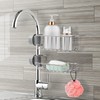 Pack of 2 Shower Shelves No Drilling Stainless Steel Shower