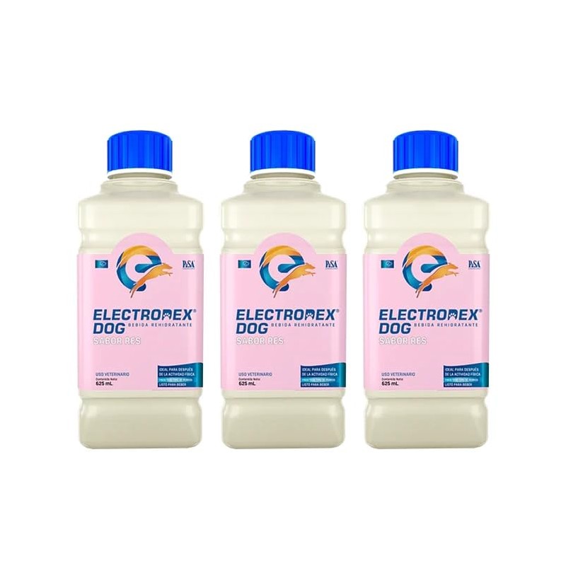 Electrodex Bebida Rehidratante para Perros Sabor Cebada Pack de 3