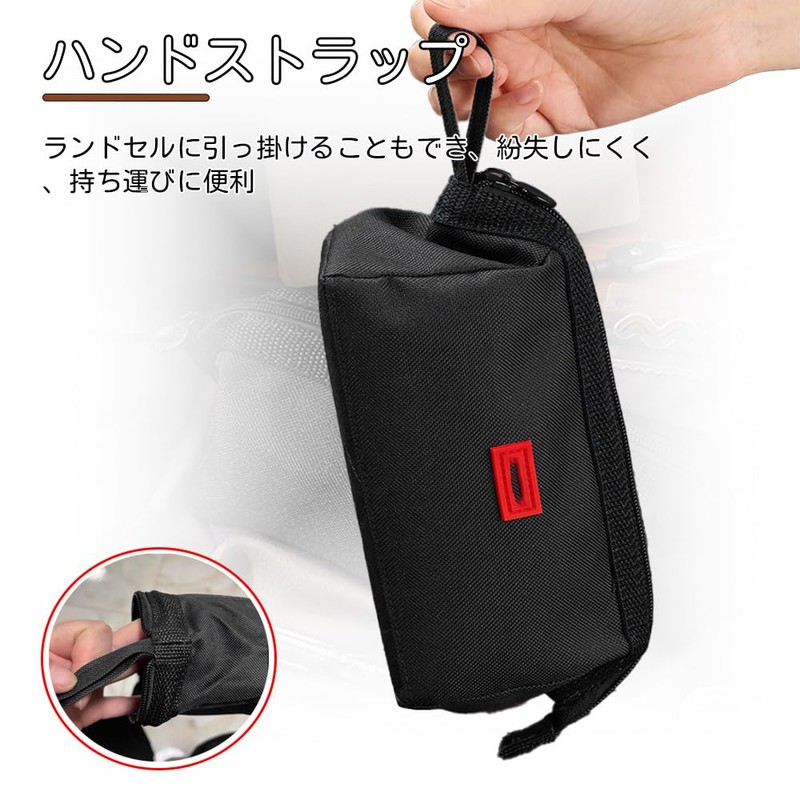 XINSHEYE Pencil Case, Pen Case, Large Capacity, Black, Stylish, Waterproof,