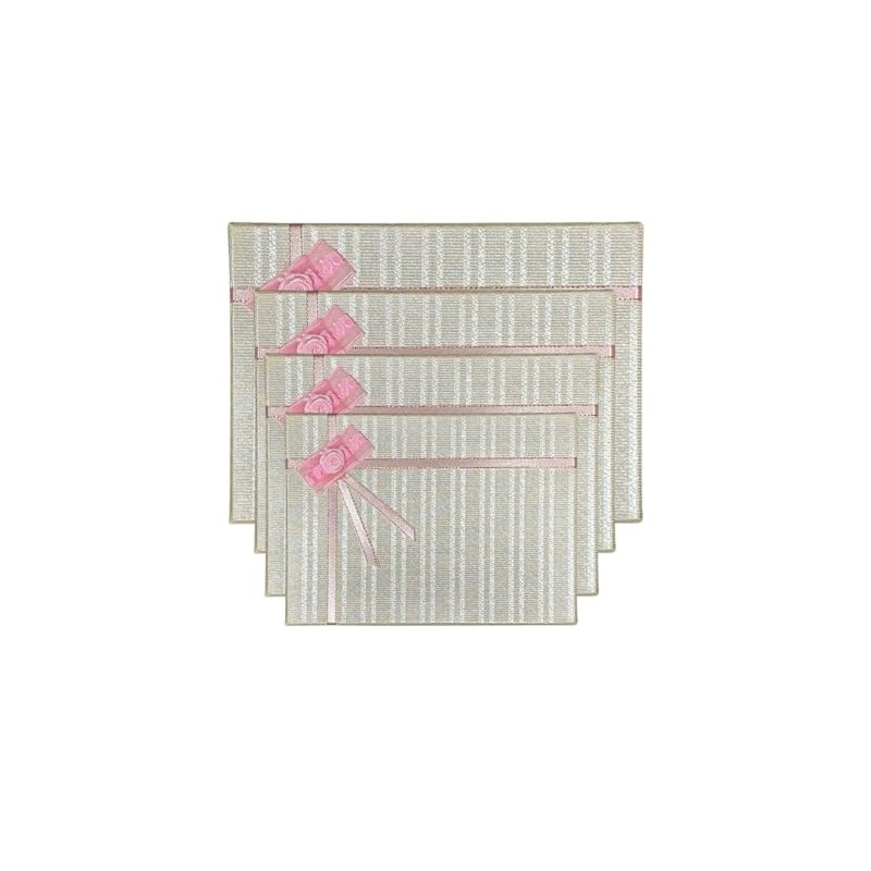 SHOPPING ALA CART 4 Pack Gift Box with Ribbon, Beige